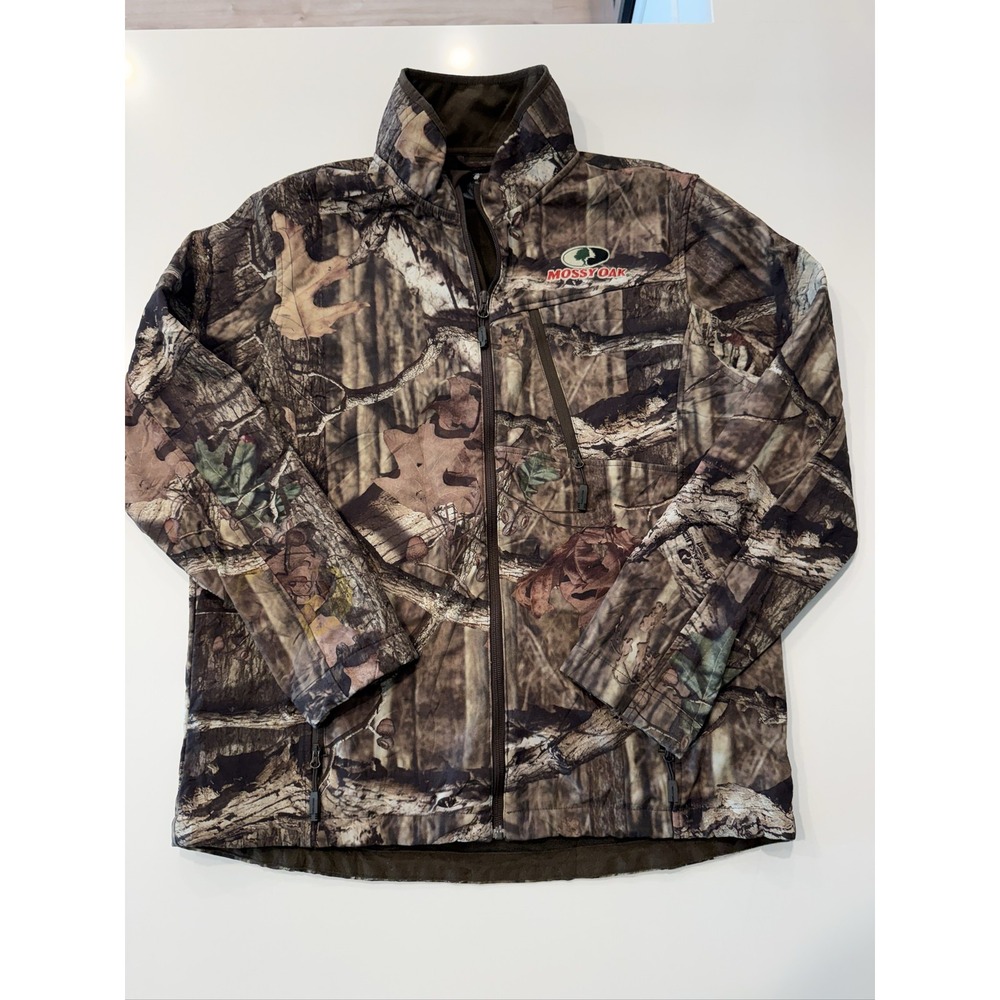 Mossy Oak Break-Up Infinity Mens M Softshell Full Zip Camo Hunting Jacket